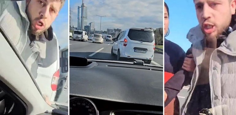TEM’de yol kesen magandanın ehliyeti iptal edildi