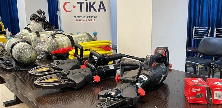 TİKA’dan Filistin Sivil Savunma Kurumuna destek