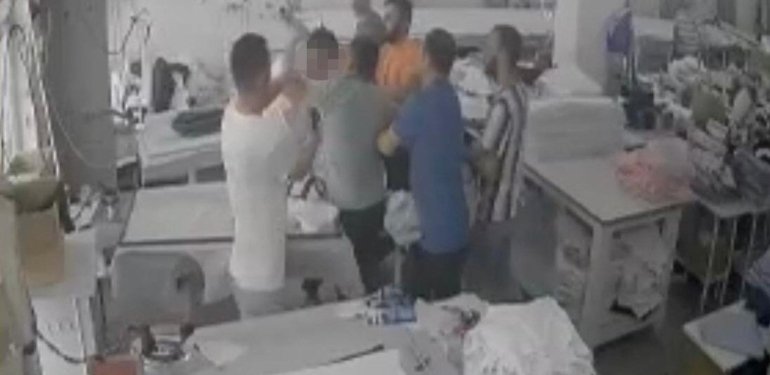 Tekstil atölyesinde ”yüzüme kumaş attın” kavgası