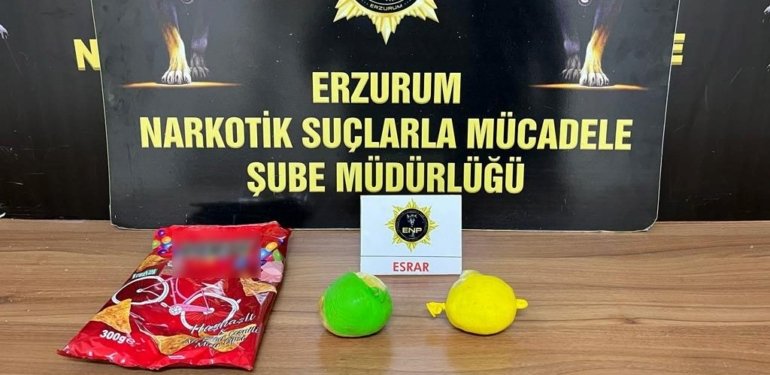 Erzurum’da uyuşturucu operasyonu