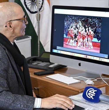 Hindistan’ın Ankara Büyükelçisi Paul, AA’nın “Yılın Kareleri” oylamasına katıldı