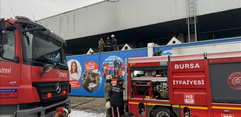 Bursa’da şehirlerarası otobüs terminalinde çıkan yangın söndürüldü