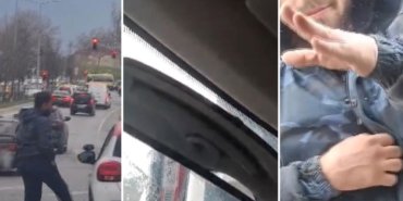 Sürücü adayı ve eğitmeninin korku dolu anları