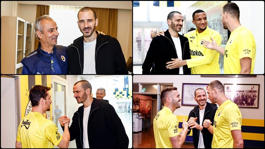 Fenerbahçe’nin yeni transferi Bonucci, takım arkadaşlarıyla bir araya geldi