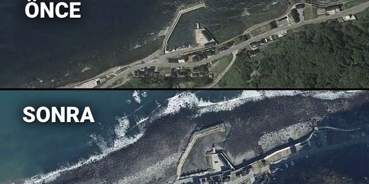 Japonya’daki deprem kıyı şeridini yaklaşık 250 metre kadar kaydırdı