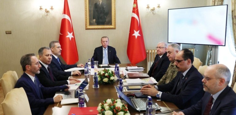 Cumhurbaşkanı Erdoğan başkanlığında güvenlik toplantısı