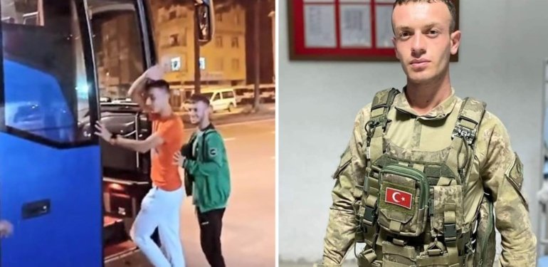 Şehit Murat Atar’ın eğitime uğurlandığı anlara ilişkin görüntüler paylaşıldı