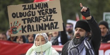 Şehit askerleri anmak ve Filistin’e destek için etkinlik düzenlendi