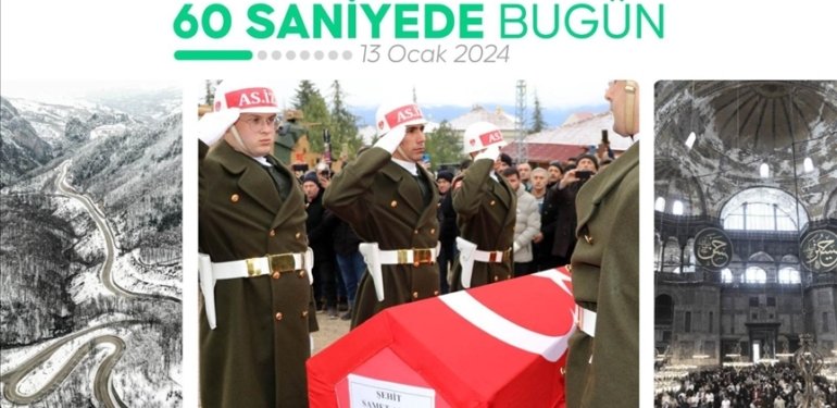 60 saniyede bugün (13 Ocak 2024)