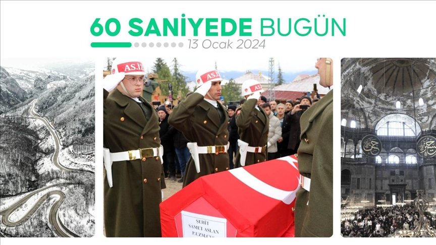 60 saniyede bugün (13 Ocak 2024)