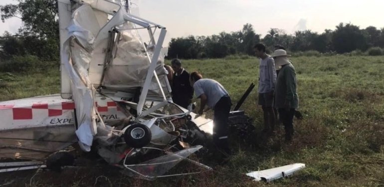 Tayland’da uçak tarlaya çakıldı: 1 kişi öldü