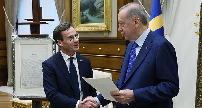 Cumhurbaşkanı Erdoğan, İsveç Başbakanı Ulf Kristersson ile görüştü