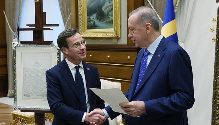 Cumhurbaşkanı Erdoğan, İsveç Başbakanı Ulf Kristersson ile görüştü