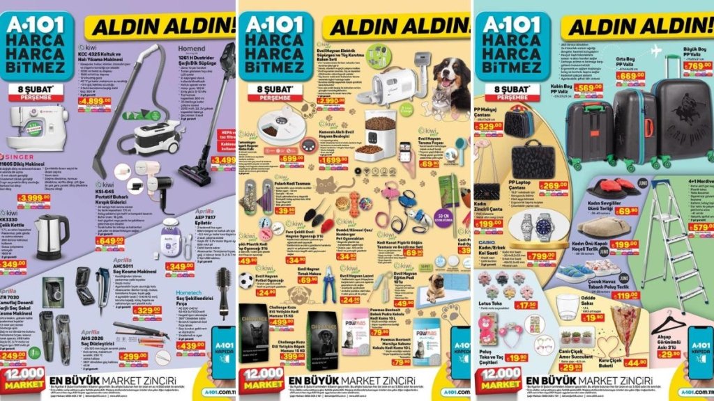 A101’e Koltuk ve Halı Yıkama Makinesi Geliyor! 8 Şubat 2024 A101 Aldın Aldın Kataloğu