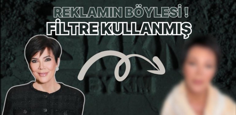 Kim Kardashian’ın Annesi Kris Jenner, Makyaj Ürünleri Tanıtımında Filtre Kullanınca Hayranları Çıldırdı