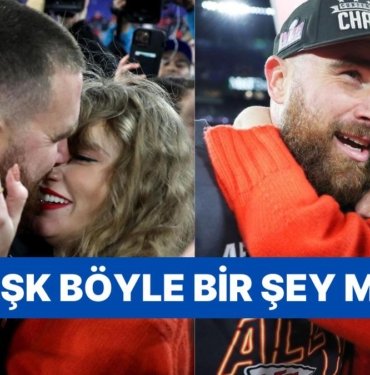 Son Zamanların En Ünlü Çiftlerinden Biri Olan Taylor Swift ve Travis Kelce İkilisinin Birbirinden Aşık Pozları