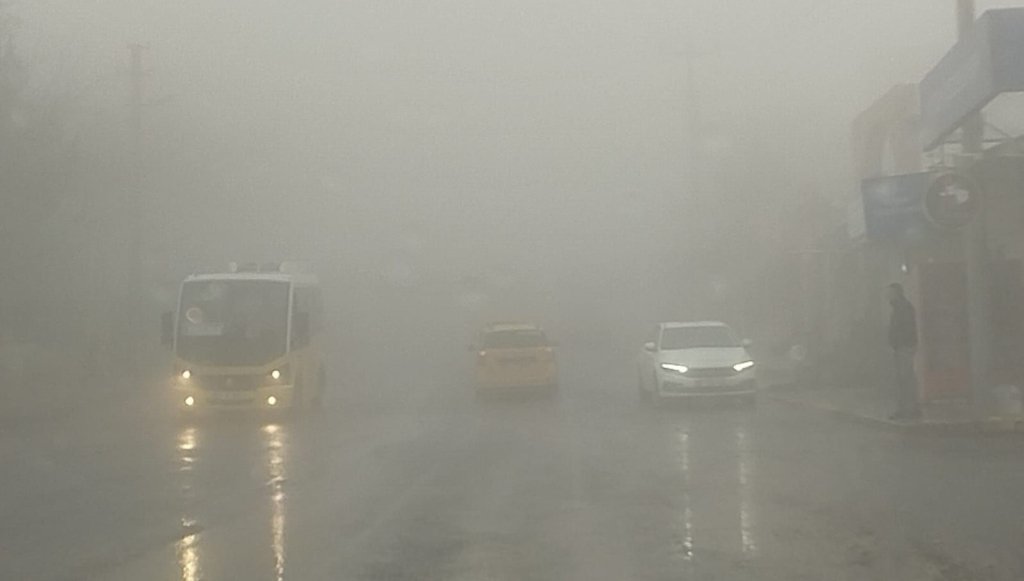 Mardin’de sis etkili oldu