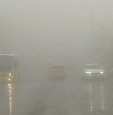 Mardin’de sis etkili oldu
