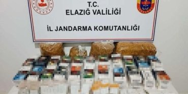 Elazığ’da kaçak tütün ve makaron ele geçirildi