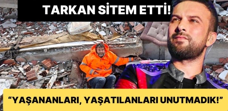 Depremin Sembol Fotoğrafıyla Üzüntüsünü Dile Getiren Megastar Tarkan Sorumlulara Sitem Etti!