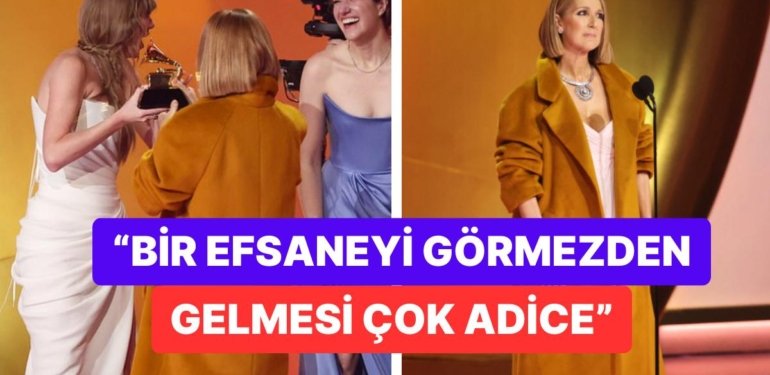 Taylor Swift Grammy’de “Yılın Albümü” Ödülünü Alırken Celine Dion’u Görmezden Gelince “Saygısız” Damgası Yedi