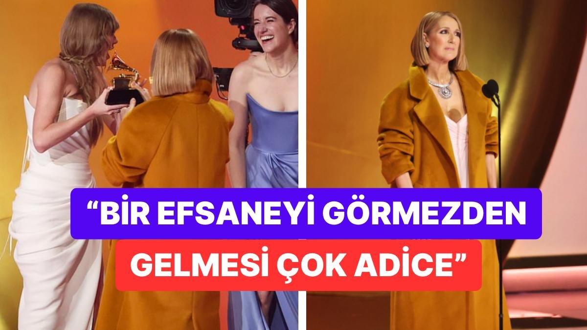 Taylor Swift Grammy’de “Yılın Albümü” Ödülünü Alırken Celine Dion’u Görmezden Gelince “Saygısız” Damgası Yedi