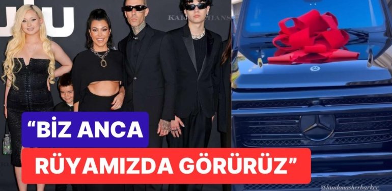 Kardashianlar Çıtayı Arşa Çıkartmada Uzmanlaştı: Kourtney Üvey Çocuklarına 150 Bin Dolarlık Araba Hediye Etti