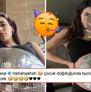 Hamileliğinin Son Günlerinde Olan Rachel Araz Göbeğinden Kocaman Bir Disko Topu Yaptı!