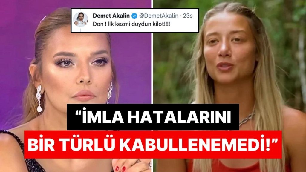 Survivor Fanı Demet Akalın’ın Aleyna’ya ‘Don’ Yorumundan Sonra Gelen Yazım Hatası Silsilesi Çileden Çıkardı