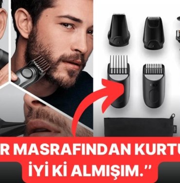 Stil Sahibi Erkeklerin Yeni Gözdesi Braun Ayarlanabilir Taraklı Saç Sakal Şekillendirici %55 İndirimde!