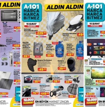 A101’e Overlok Makinesi Geliyor! 15 Şubat 2024 A101 Aldın Aldın Kataloğu