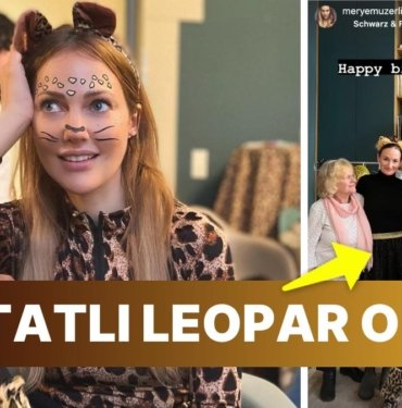 Meryem Uzerli Büyük Kızının Doğum Günü İçin Bu Kez de ‘Leopar’ Oldu Kızlarıyla Birlikte Çocuklar Gibi Eğlendi!