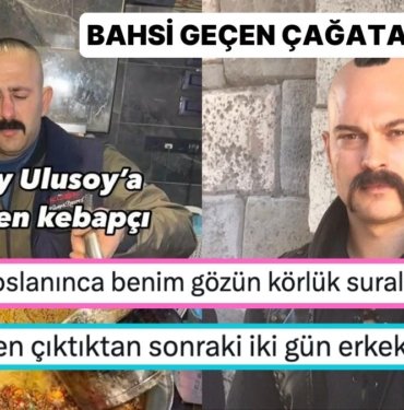 Uzaktan Yakından Alakası Olmasa da Çağatay Ulusoy’a Benzediği İddia Edilen Kebapçı Kahkaha Attırdı!