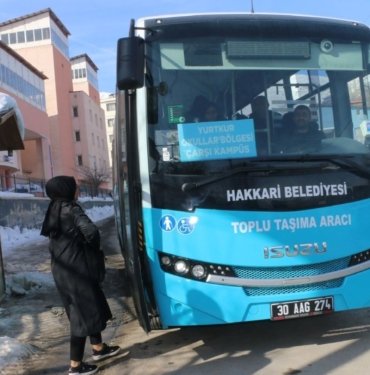 Hakkari’de ulaşım ücretsiz oldu
