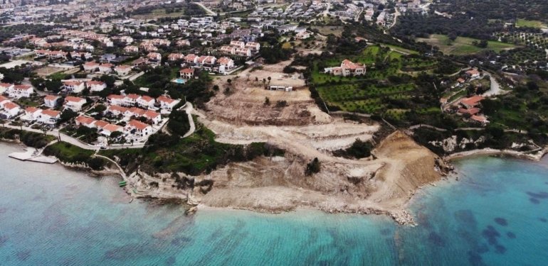Çeşme’de hazine arazisine kaçak inşaat: 6 gözaltı