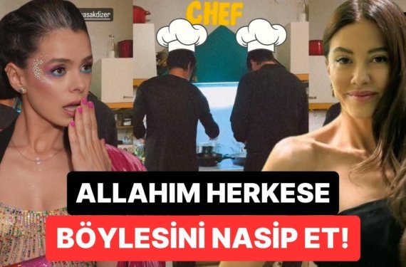 Hanımları İçin Şefliğe Soyunan Burak Yamantürk ve Kıvanç Tatlıtuğ Çıtayı Arşa Yükseltti!