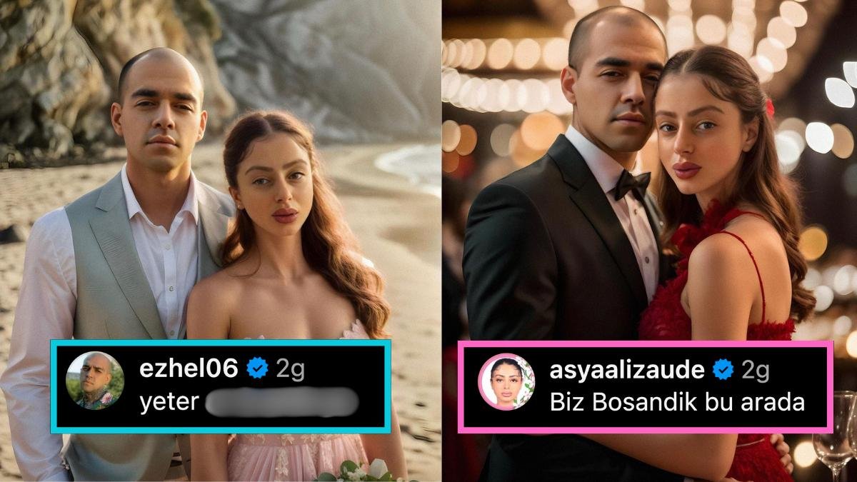 Yapay Zekayla Düğün Fotoğrafları Oluşturulan Ezhel Fena Patladı, Alizade’den de Yorum Gecikmedi!
