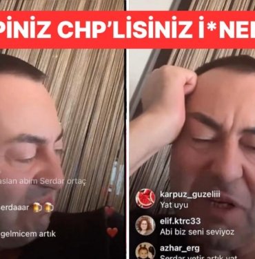 Serdar Ortaç’ın CHP’lilere ve Tarkan’a Küfürler Yağdırdığı Yayını Evdeki Yardımcısı Son Anda Kapattı