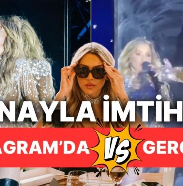 Aslan Burcu Olmasına Gerek Bile Olmayan Hadise Konserinde Aynaya Bakarak Şarkı Söyleyince Dillere Fena Düştü!
