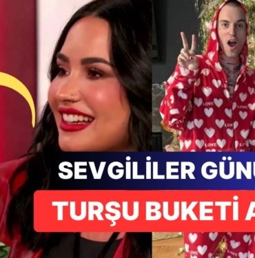 Nişanlısı Jordan Lutes Turşu Bağımlısı Demi Lovato’ya Sevgililer Günü’nde Turşulardan Oluşan Buket Hediye Etti