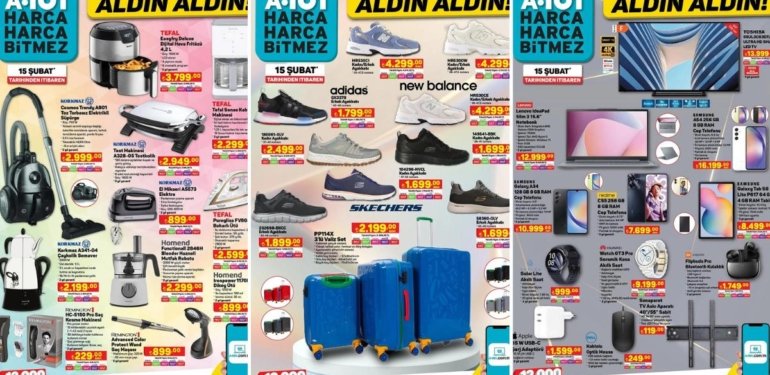 A101’e 4 Tekerlekli Valiz Seti Geliyor! 15 Şubat 2024 A101 İnternete Özel Aldın Aldın Kataloğu