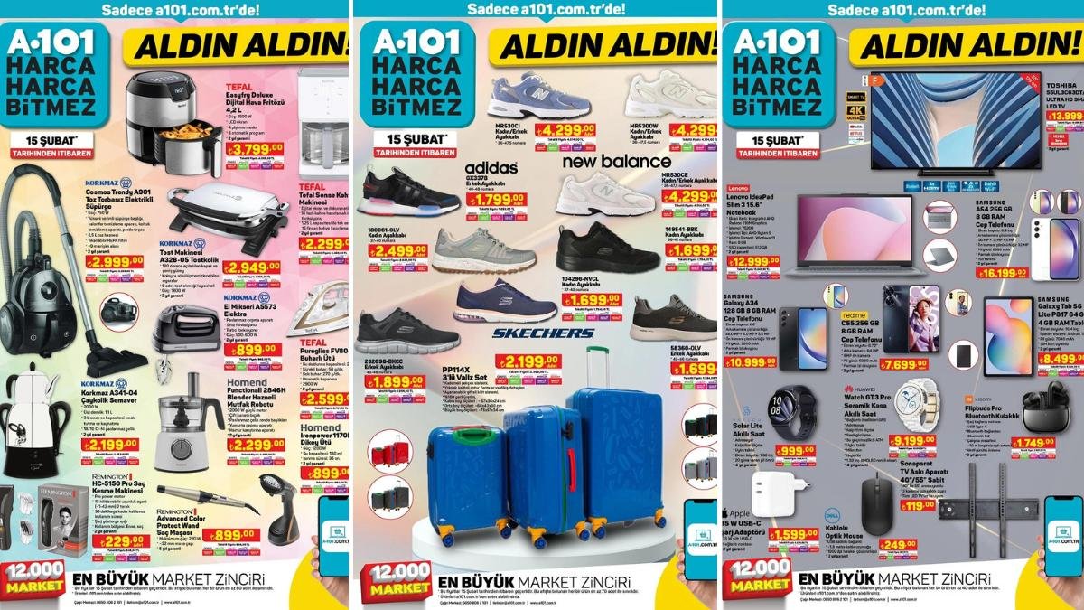 A101’e 4 Tekerlekli Valiz Seti Geliyor! 15 Şubat 2024 A101 İnternete Özel Aldın Aldın Kataloğu