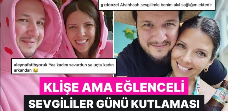 Sevgililer Gününü Geç Kutlayan Çift Yapışık İkizler Oldu: Şahan Gökbakar ve Eşinin Klişesi Güldürdü