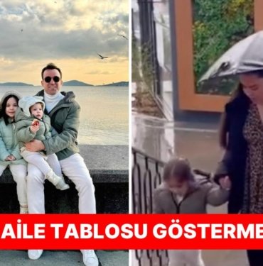 Özlem Öz’ün Yağmurda Şemsiyeyi Kızı Yerine Kendine Tutması Mutlu Aile Tablosunun Gösteriş Olduğunu Düşündürttü