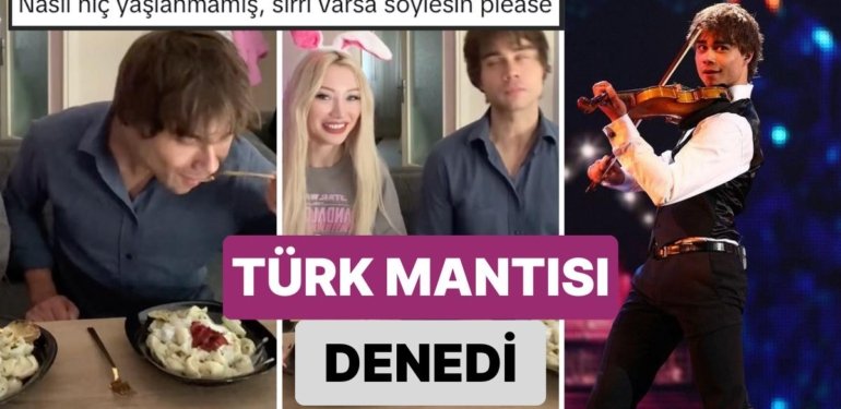 Yine Kalpleri Eritti! Eurovision Tarihinin En Unutulmaz İsmi Alexander Rybak Türk Mantısı Denedi