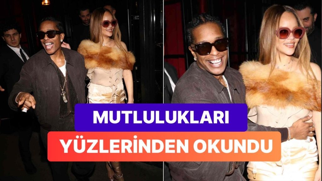 Paris’te Aşk Başka! Rihanna ve ASAP Rocky’nin Sevgililer Günü Yemeği Sonrası Verdikleri Pozlar Düşman Çatlattı