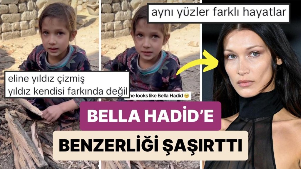 Bella Hadid’den Daha Bella Hadid! 6 Yaşındaki Afgan Kızın Bella Hadid’e Benzerliği Görenleri Şaşkına Çevirdi