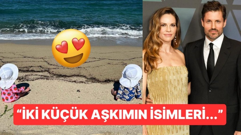 48 Yaşında İkiz Bebeklere Hamile Kalan Oyuncu Hilary Swank Çocuklarının Adını Sevgililer Gününde Açıkladı