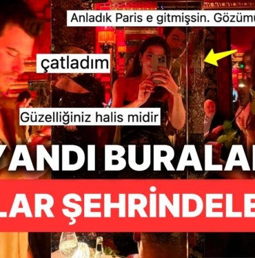 Başak Dizer Beyi Kıvanç Tatlıtuğ İle Yılbaşını Aşıklar Şehri Paris’te Karşıladığı Anlarla Bizi Mest Etti