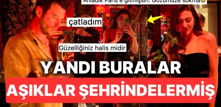 Başak Dizer Beyi Kıvanç Tatlıtuğ İle Yılbaşını Aşıklar Şehri Paris’te Karşıladığı Anlarla Bizi Mest Etti